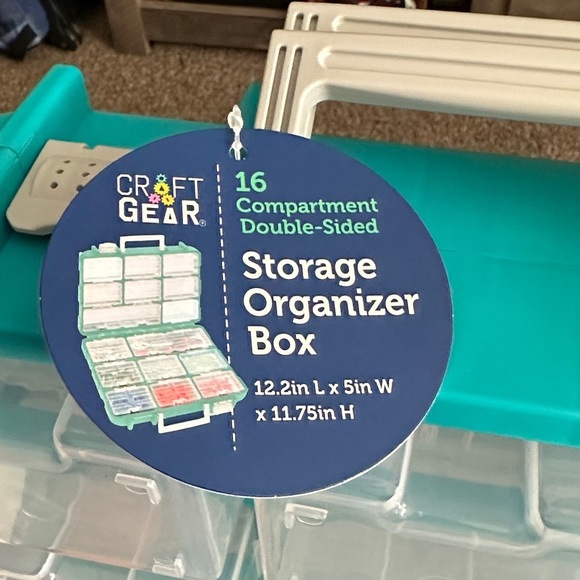 Aqua Storage Organizer with Clear Drawers - Picture 2 of 3